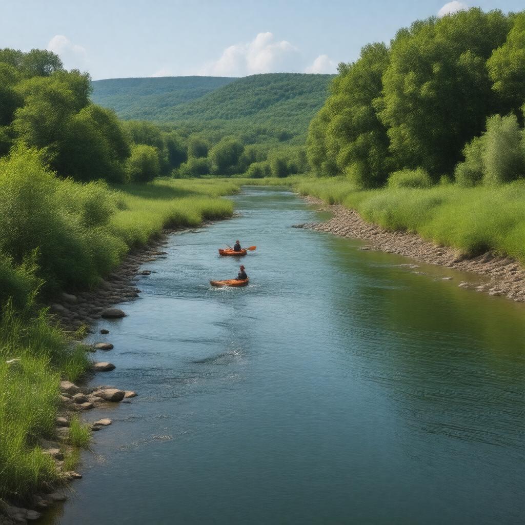 Click to view larger image AI-created image of Jacks Fork River