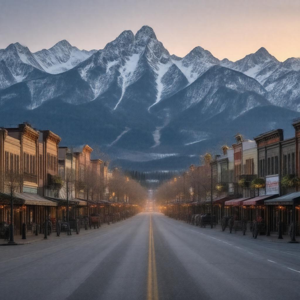 AI-created image of Jackson, Wyoming