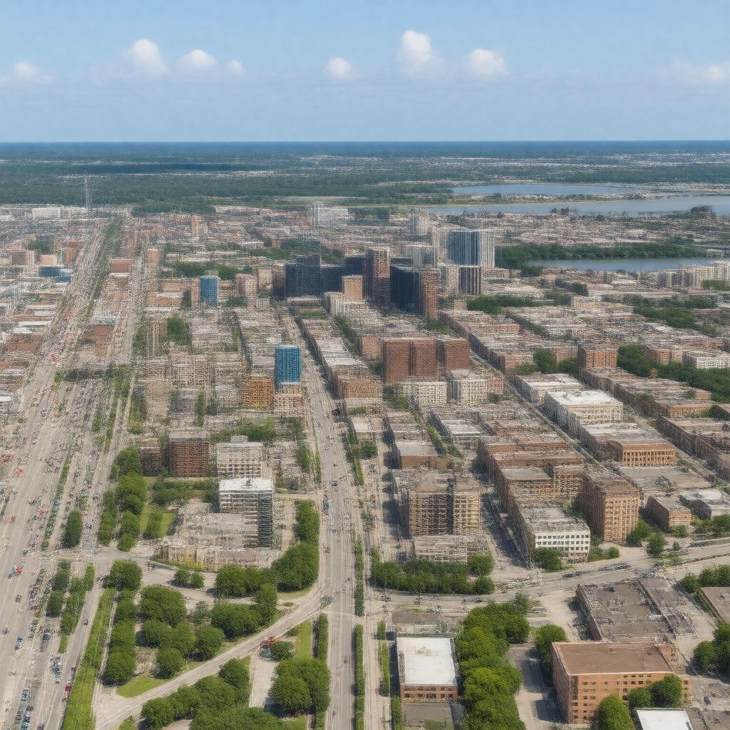 AI-created image of Jacksonville, North Carolina, USA