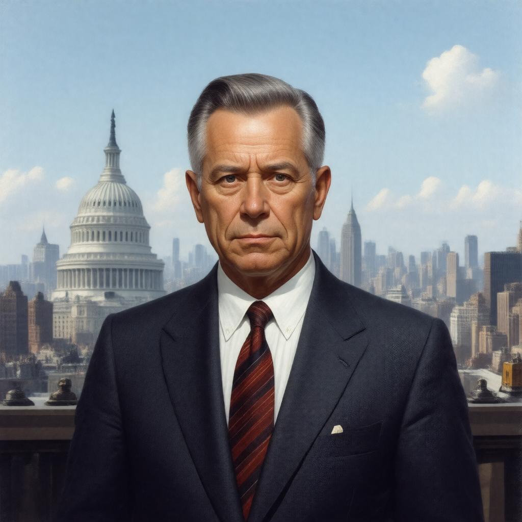 AI-created image of Jacob K. Javits