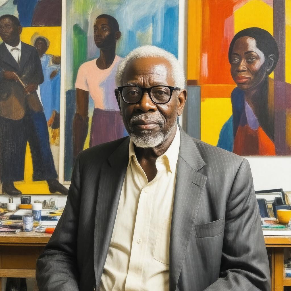 AI-created image of Jacob Lawrence