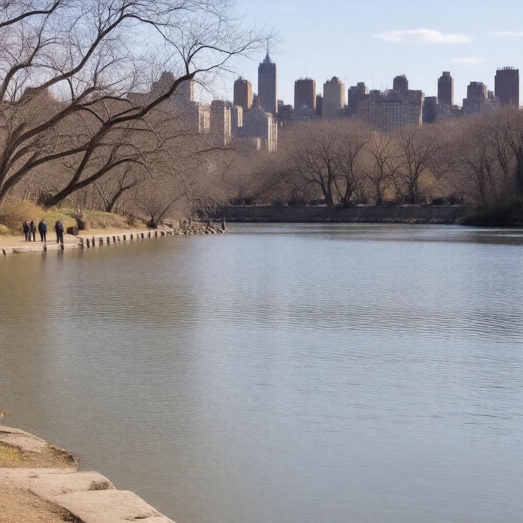 AI-created image of Jacqueline Kennedy Onassis Reservoir