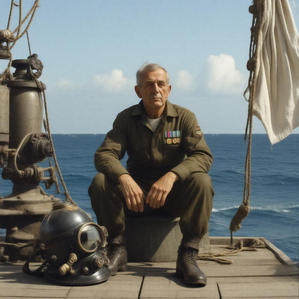 AI-created image of Jacques-Yves Cousteau