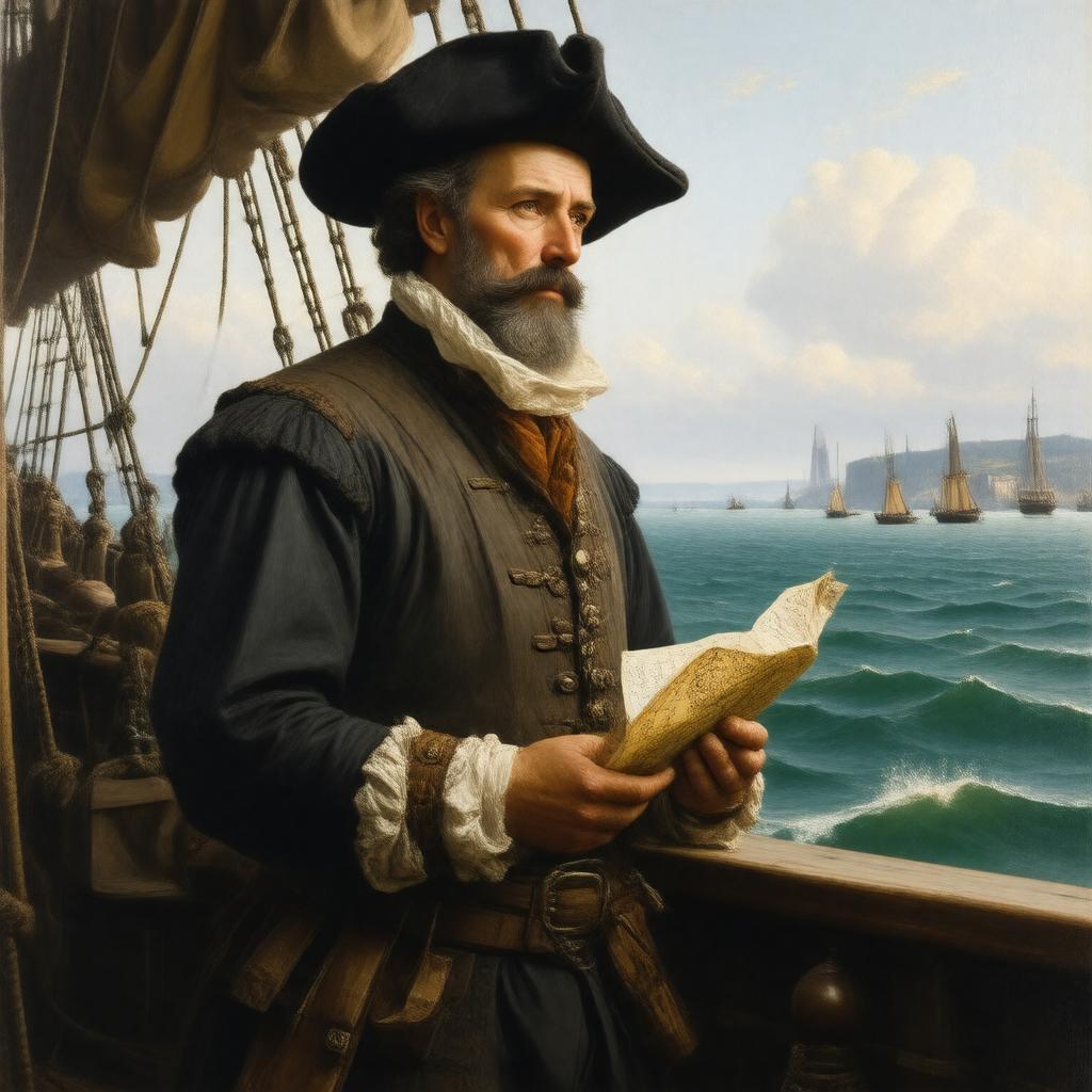 AI-created image of Jacques Cartier