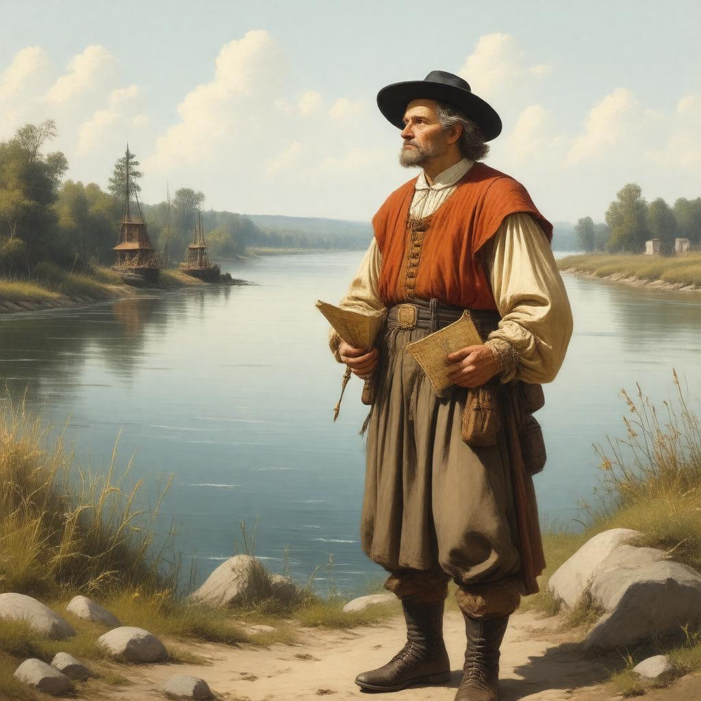 Click to view larger image AI-created image of Jacques Marquette