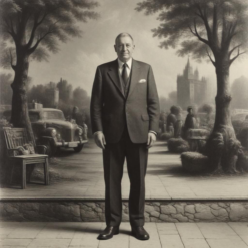 AI-created image of Jacques Tati