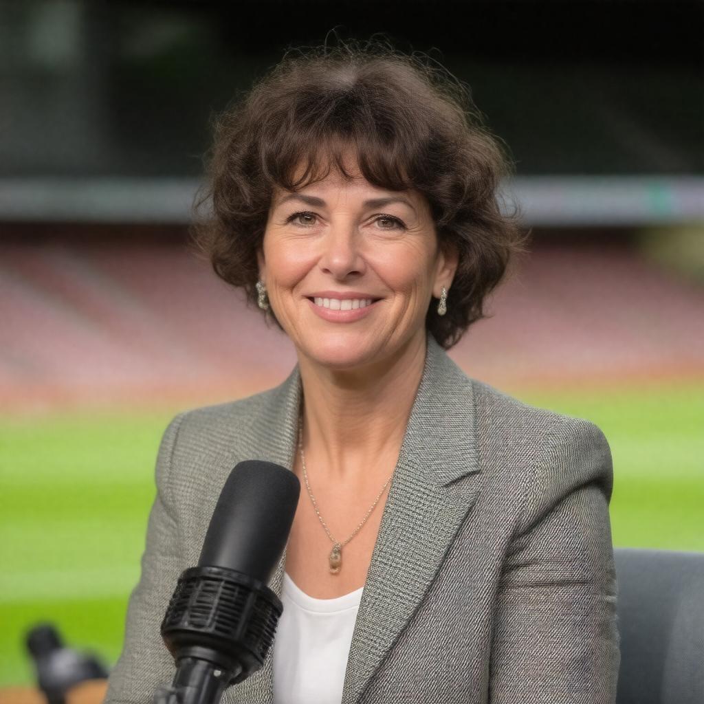 AI-created image of Jacqui Oatley