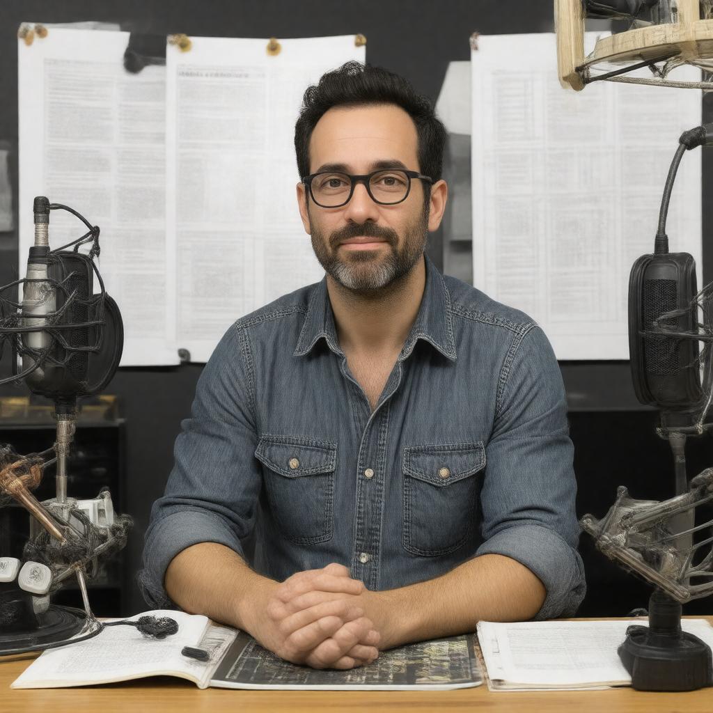 Click to view larger image AI-created image of Jad Abumrad