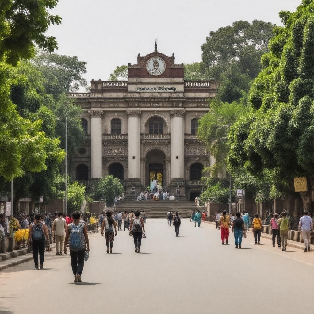 AI-created image of Jadavpur University
