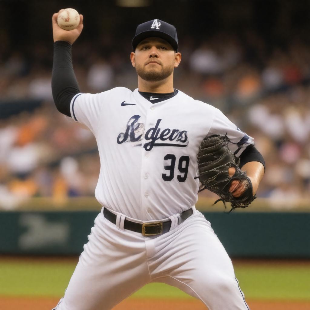 AI-created image of Jake Arrieta