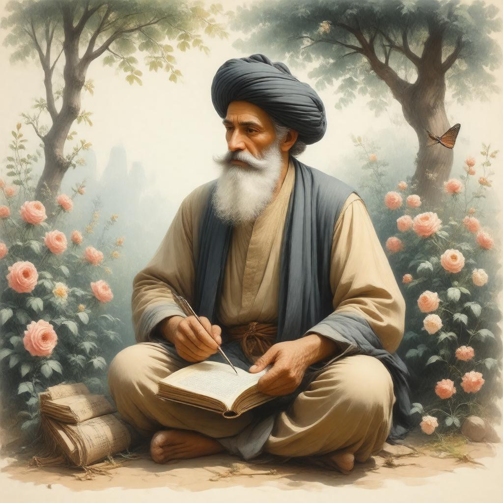 AI-created image of Jalaluddin Rumi