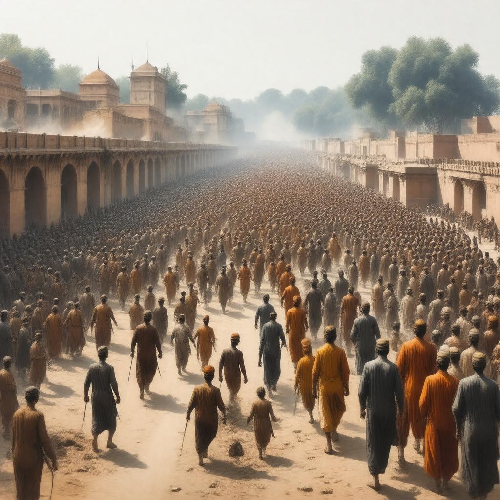 AI-created image of Jallianwala Bagh massacre