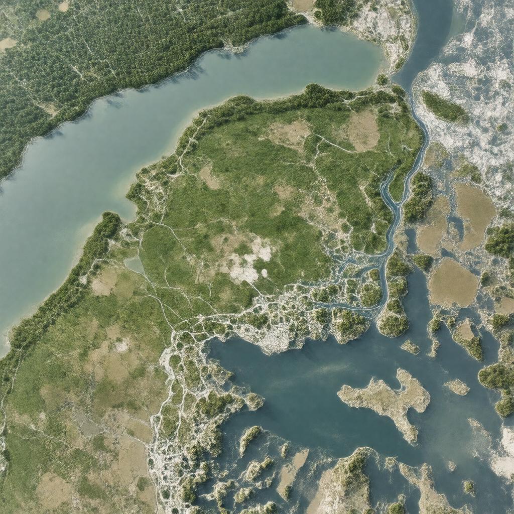 AI-created image of Jamaica Bay Wildlife Refuge
