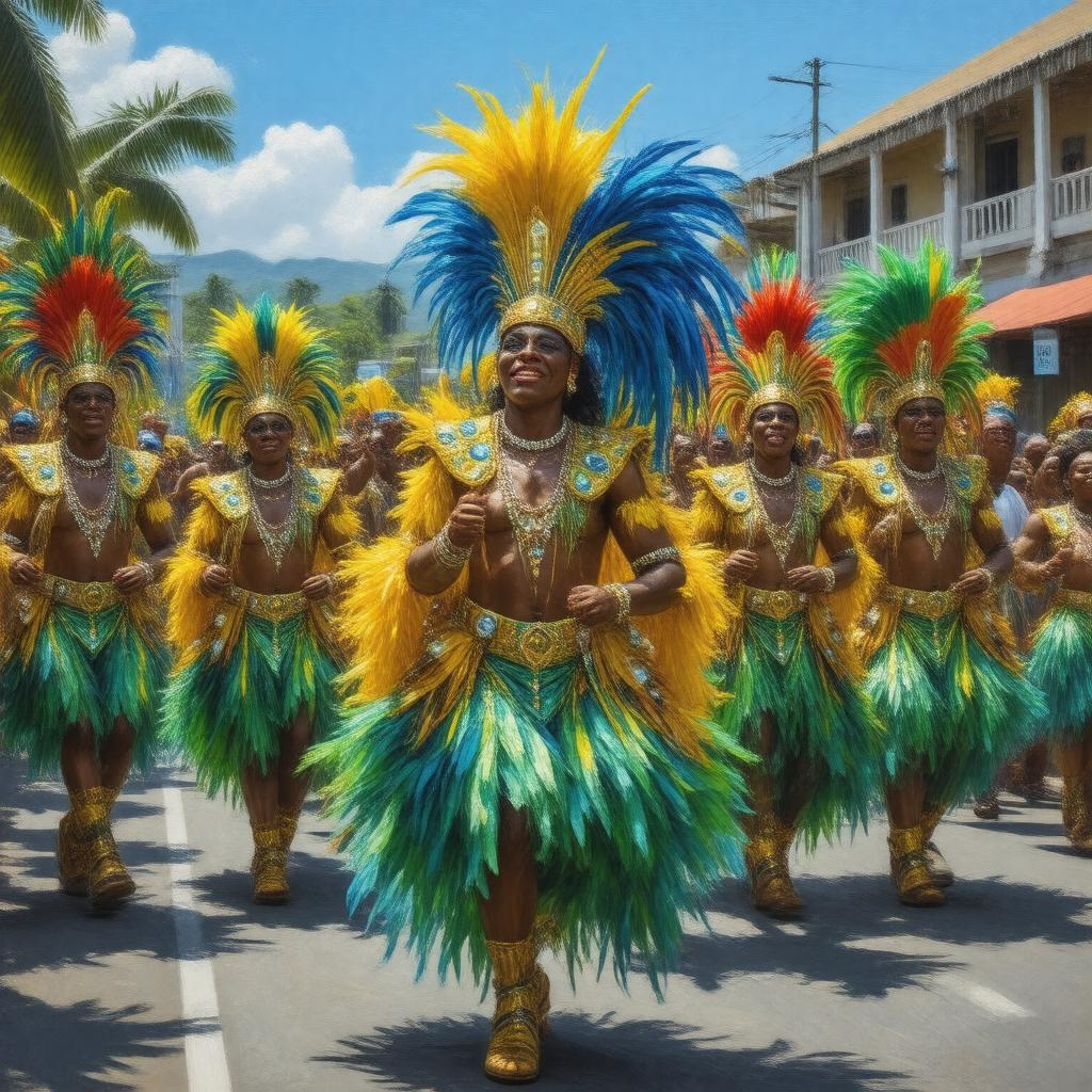 AI-created image of Jamaica Carnival