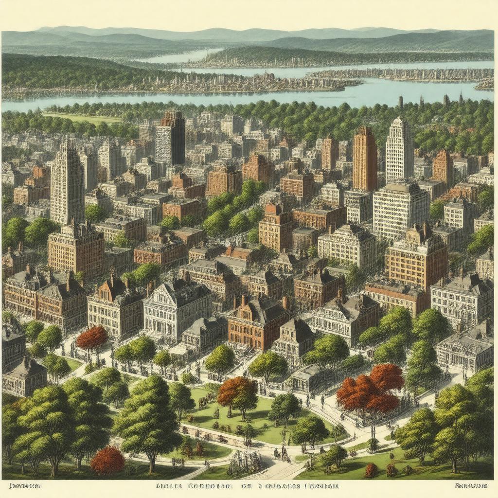 AI-created image of Jamaica Plain