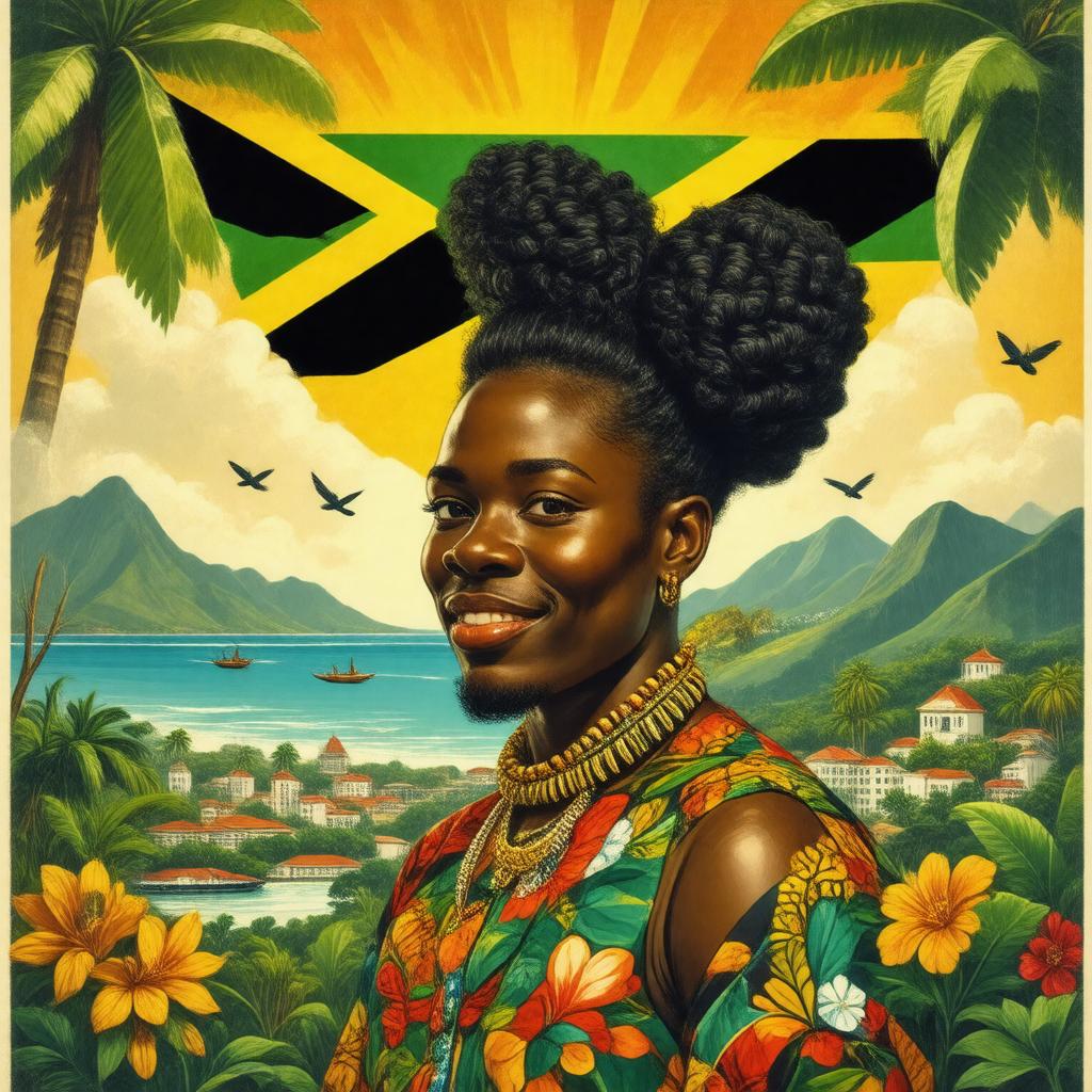 AI-created image of Jamaican Patois