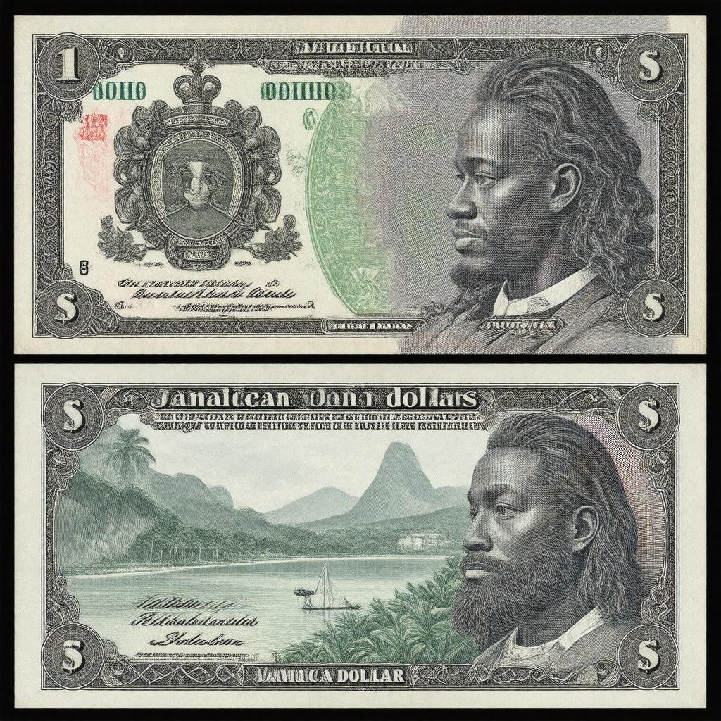 Click to view larger image AI-created image of Jamaican dollar