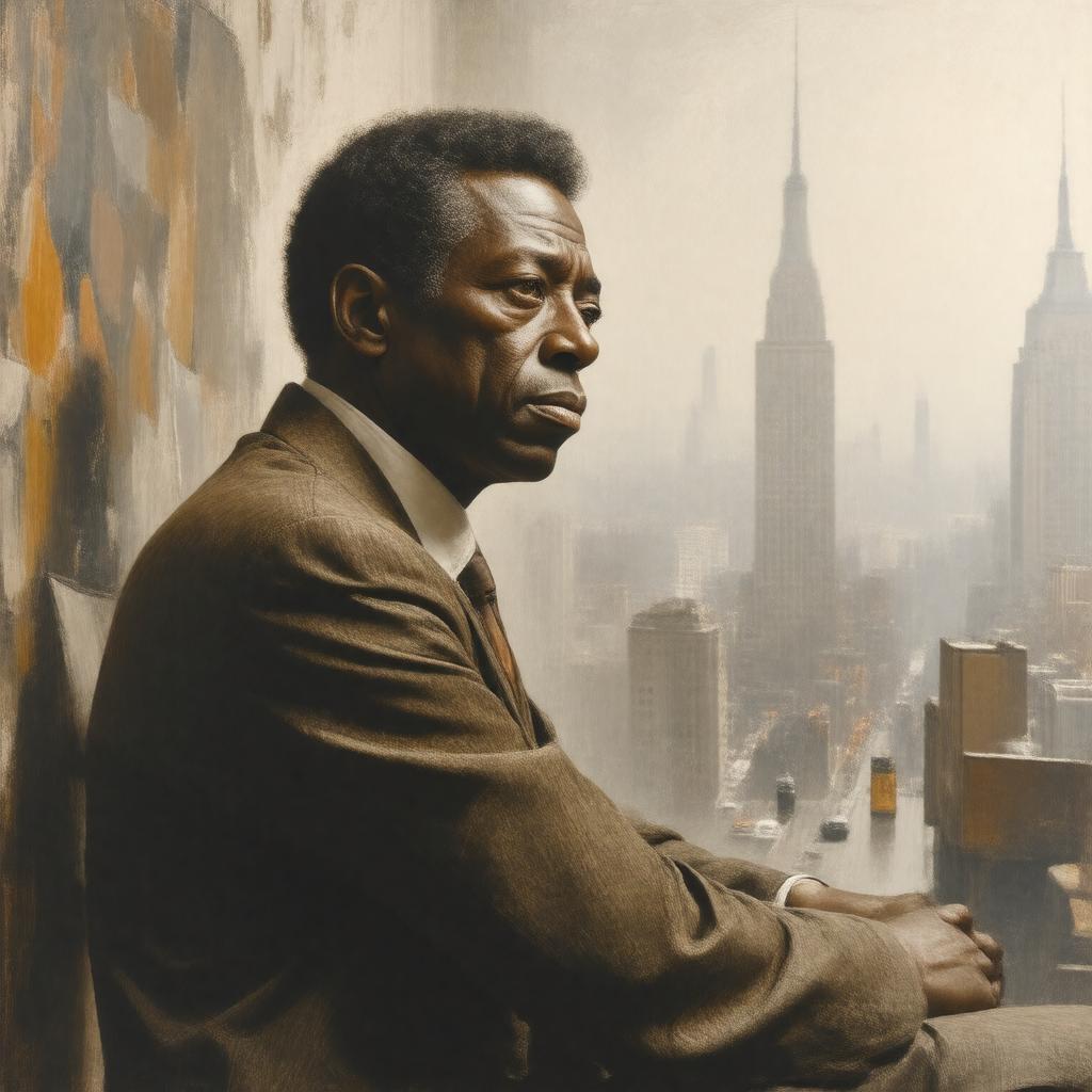 AI-created image of James Baldwin
