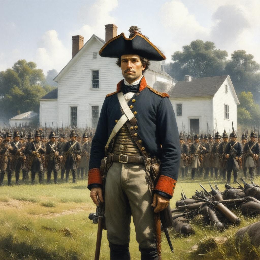 AI-created image of James Barrett (American Revolutionary War colonel)