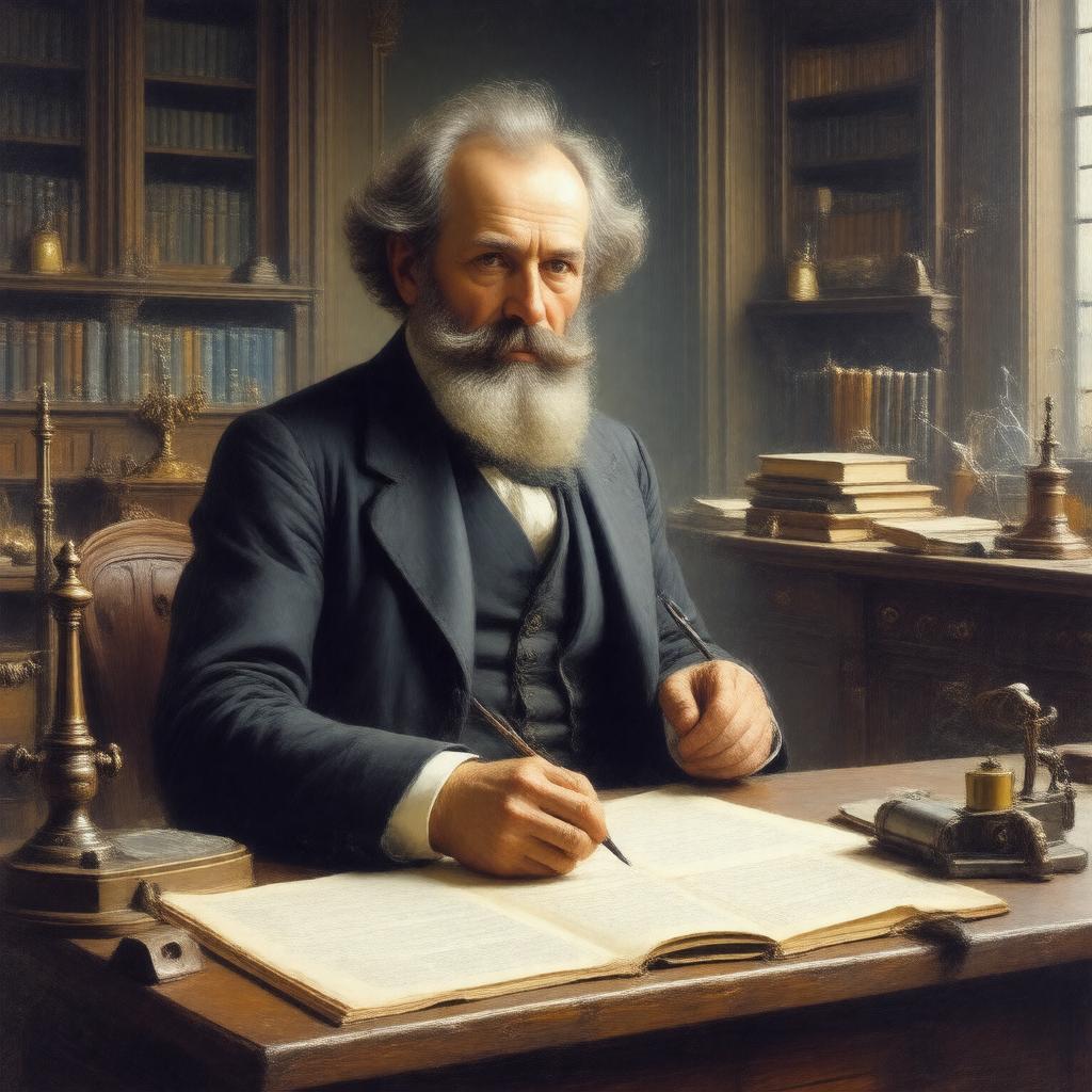 AI-created image of James Clerk Maxwell