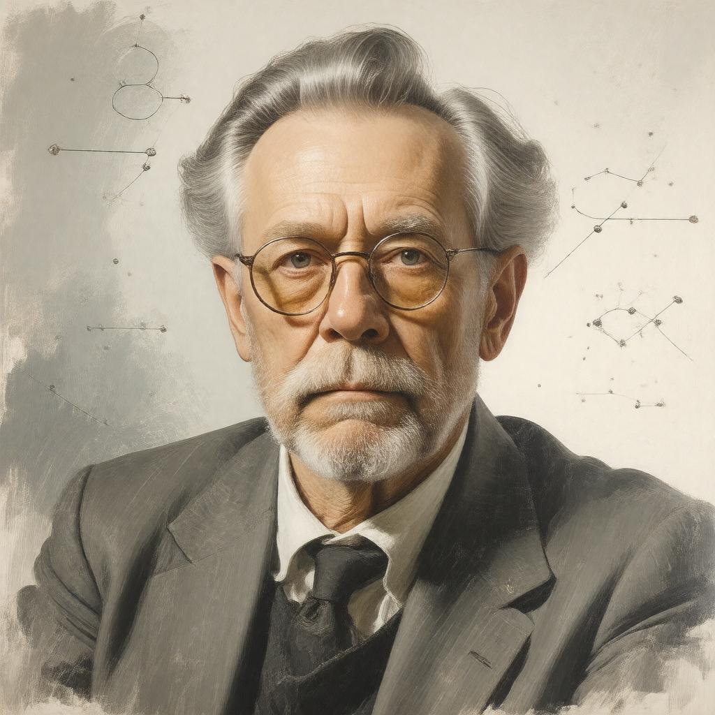 AI-created image of James D. Bjorken