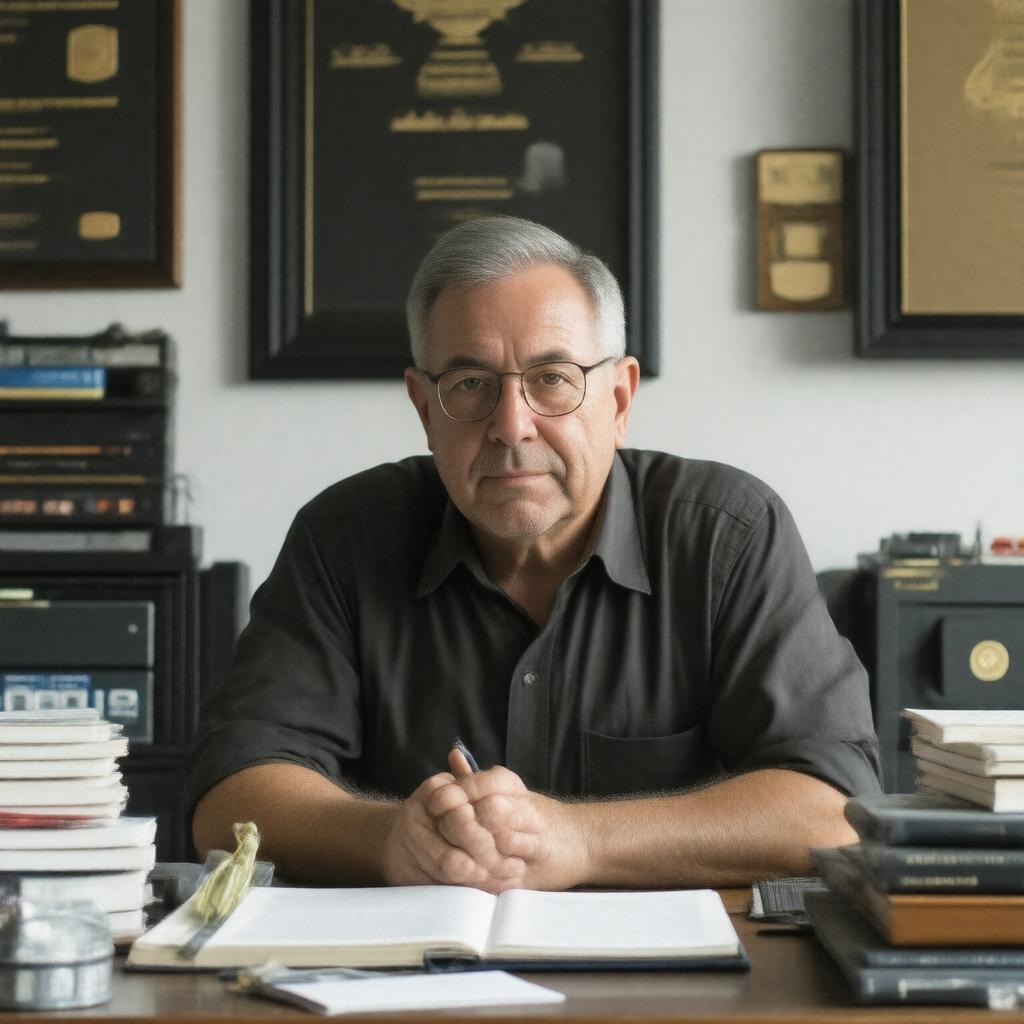 AI-created image of James F. Dunnigan