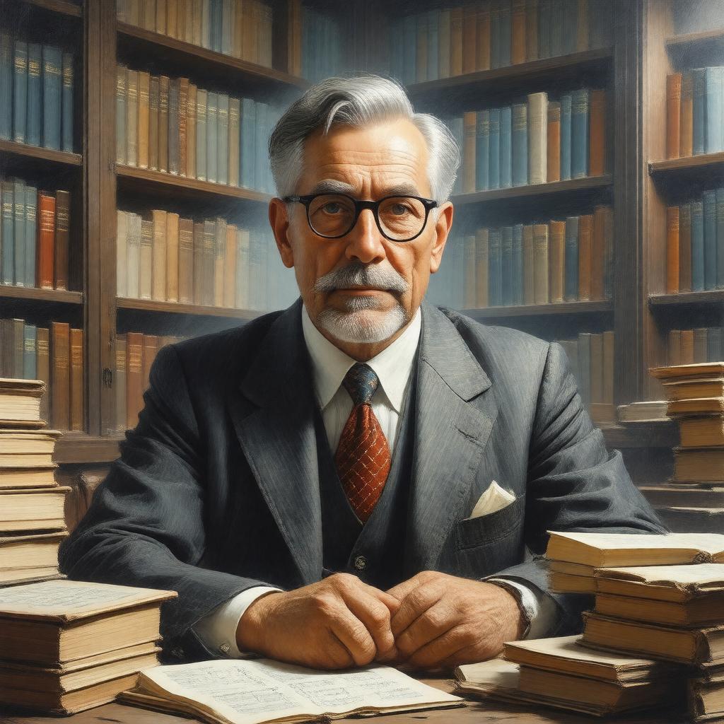 AI-created image of James J. Stoker