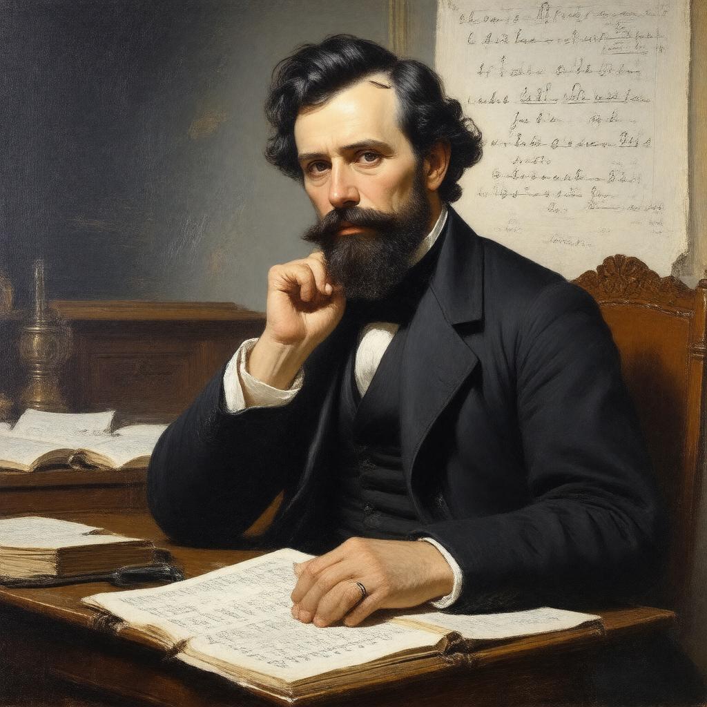 AI-created image of James Joseph Sylvester