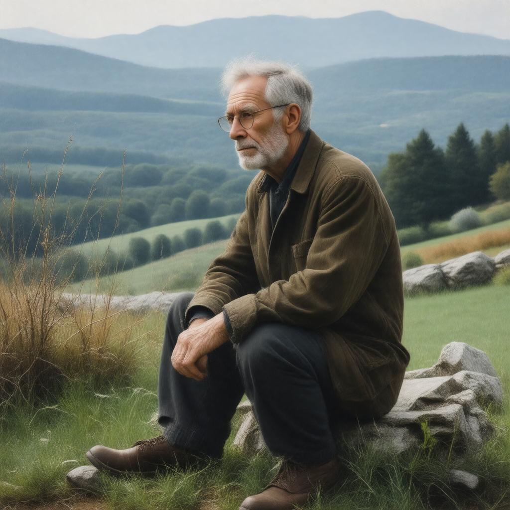 AI-created image of James Merrill