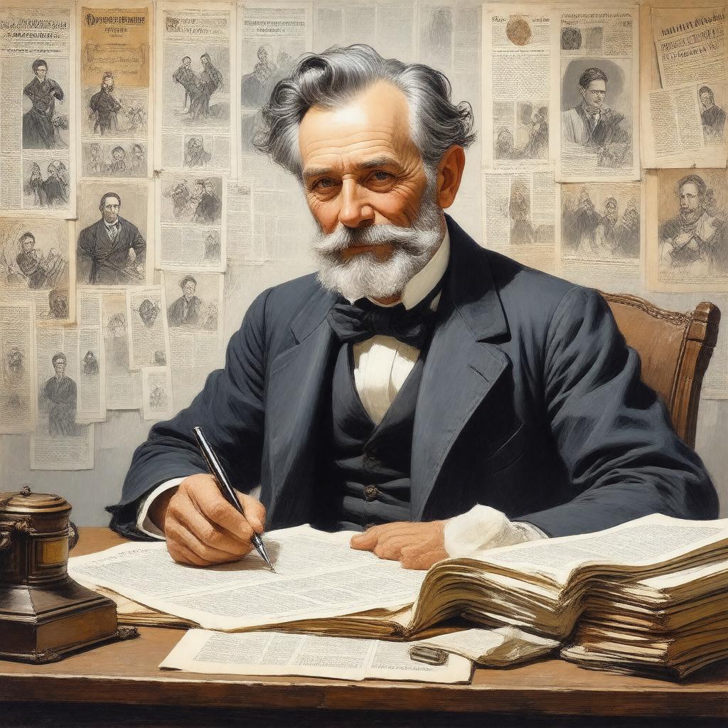 AI-created image of James Montgomery Bailey