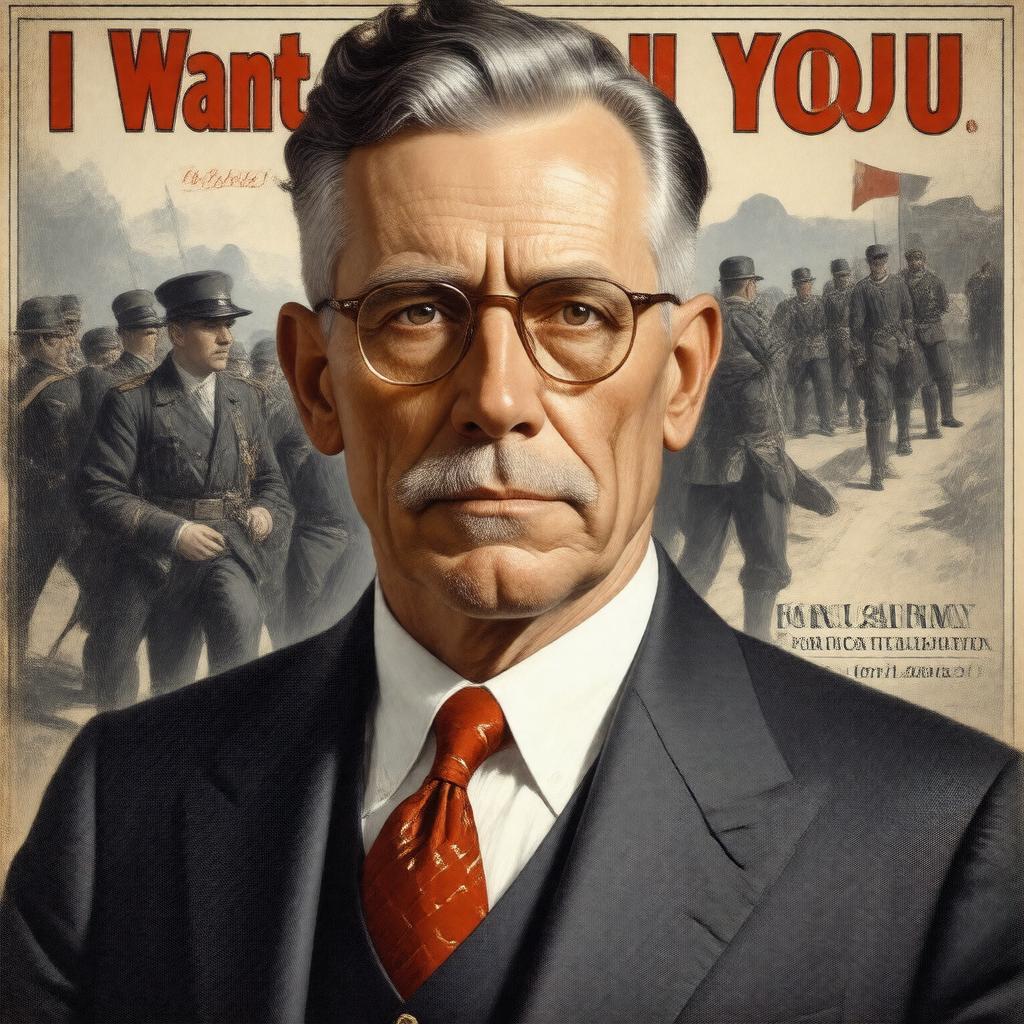 Click to view larger image AI-created image of James Montgomery Flagg