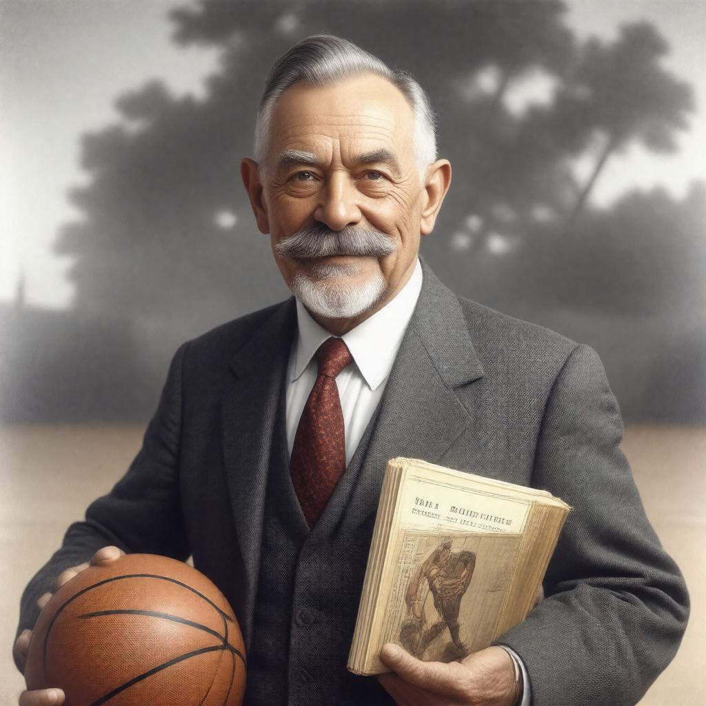 AI-created image of James Naismith