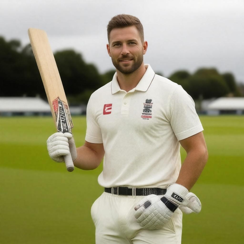 Click to view larger image AI-created image of James Parker (cricketer, born 1976)