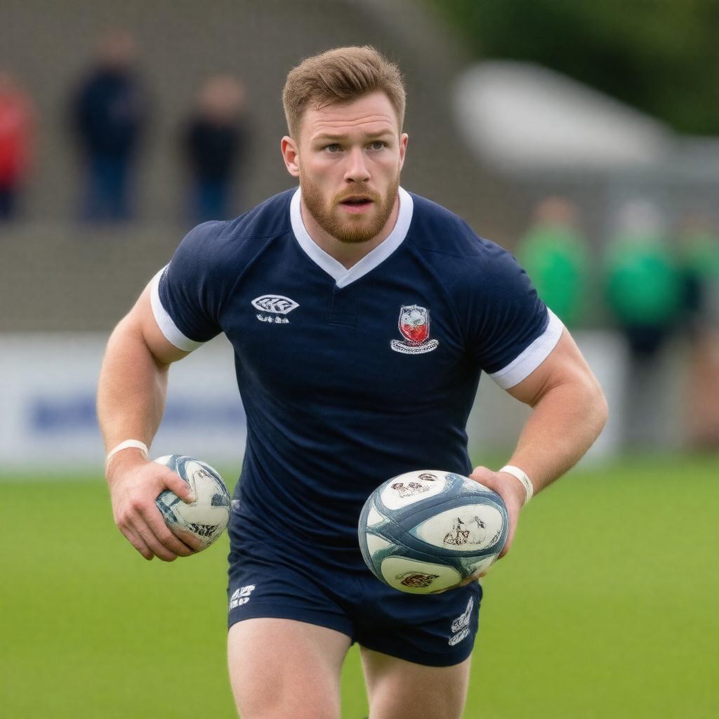 AI-created image of James Parker (rugby union)