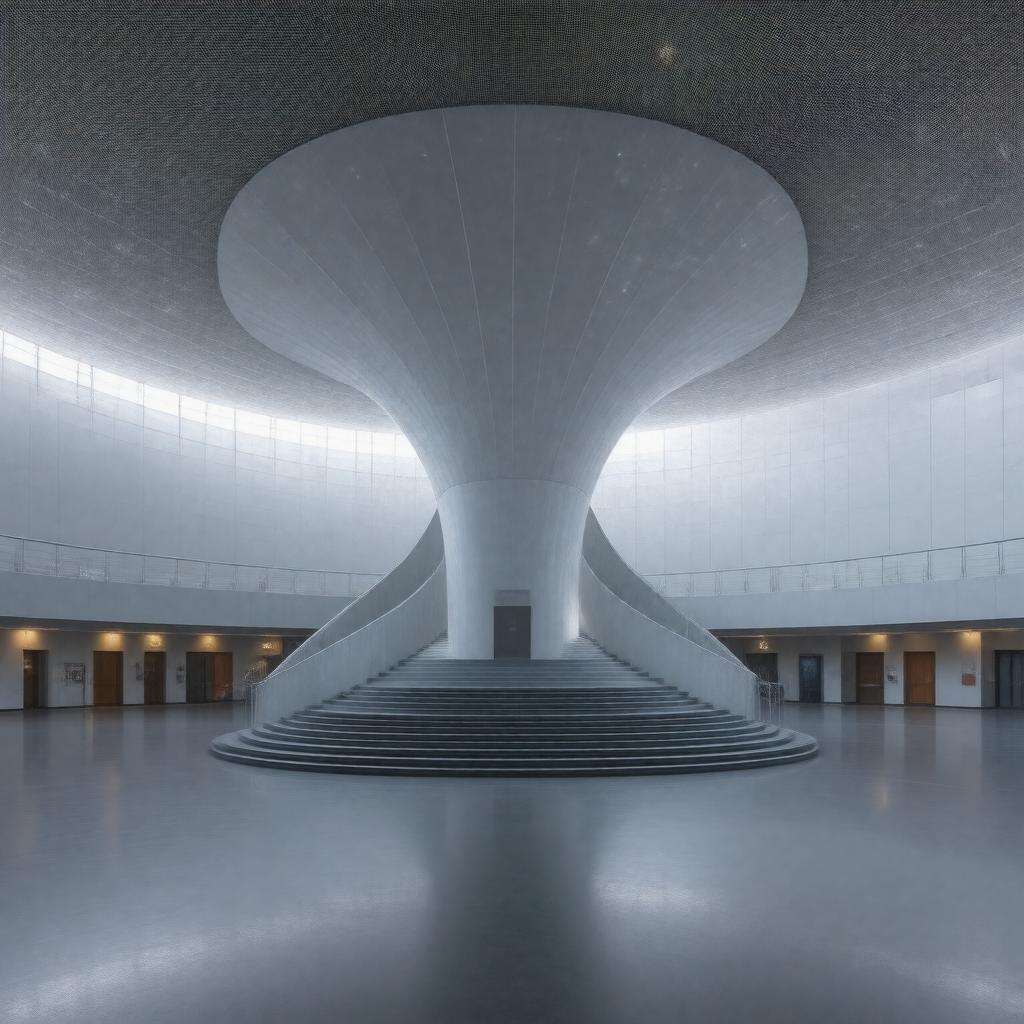 Click to view larger image AI-created image of James S. McDonnell Planetarium