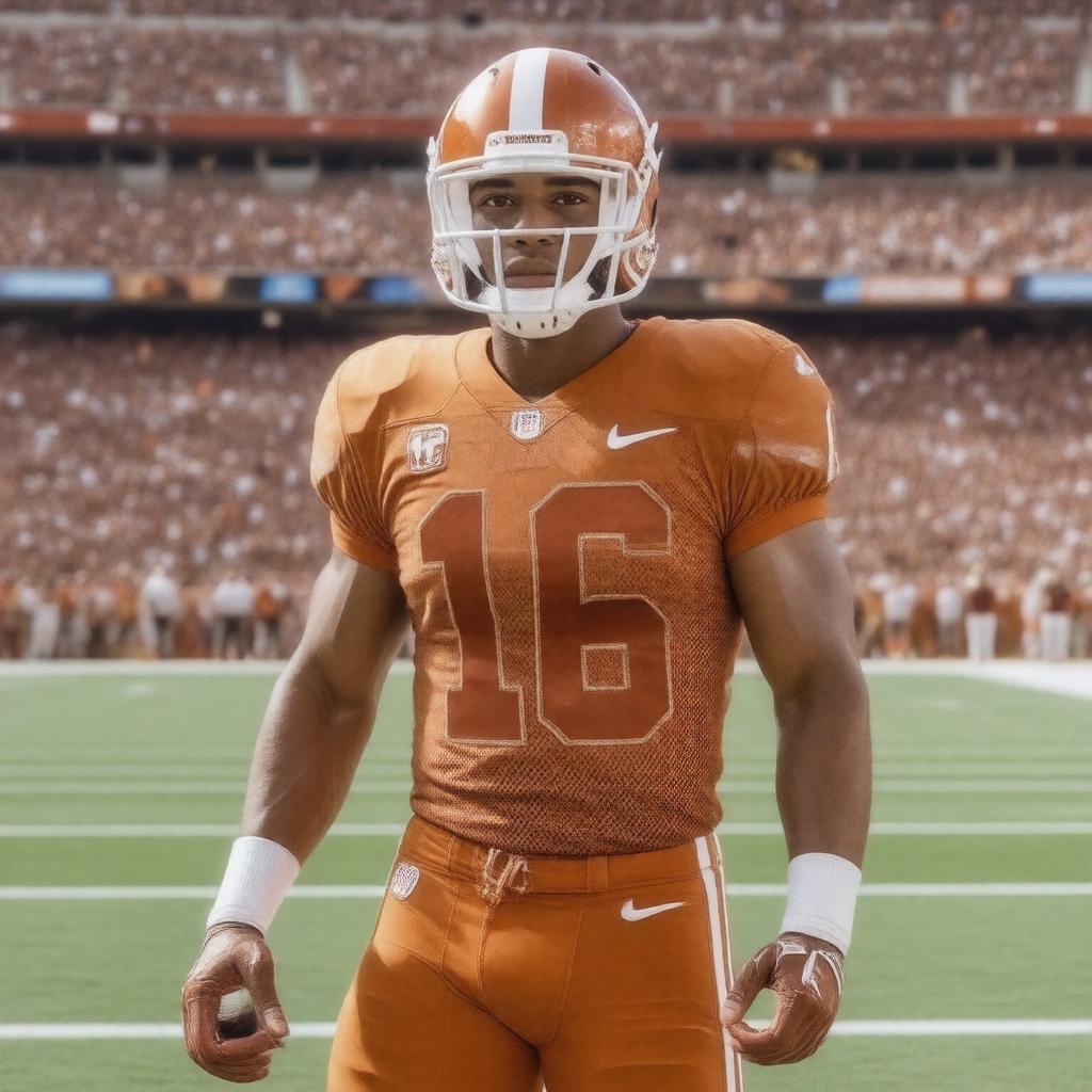 AI-created image of James Street (American football)