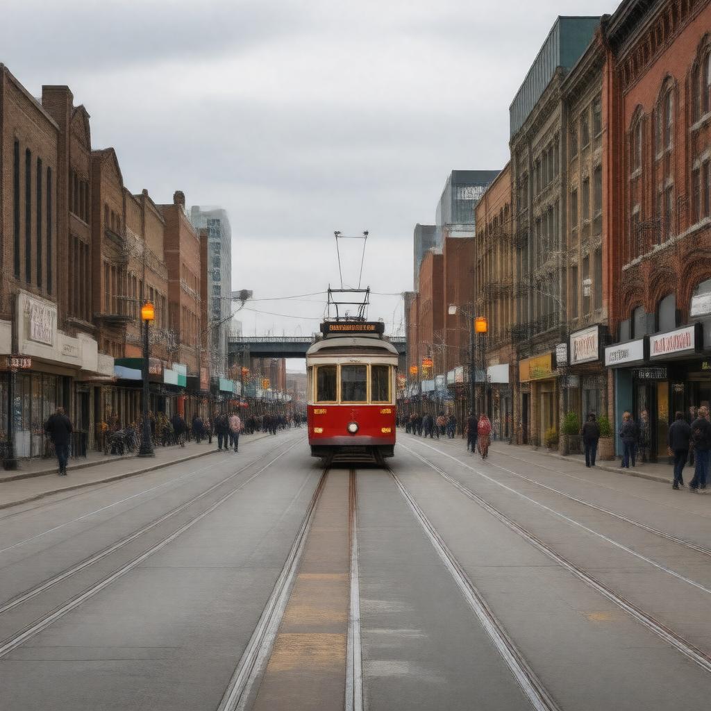 AI-created image of James Street (Hamilton, Ontario)