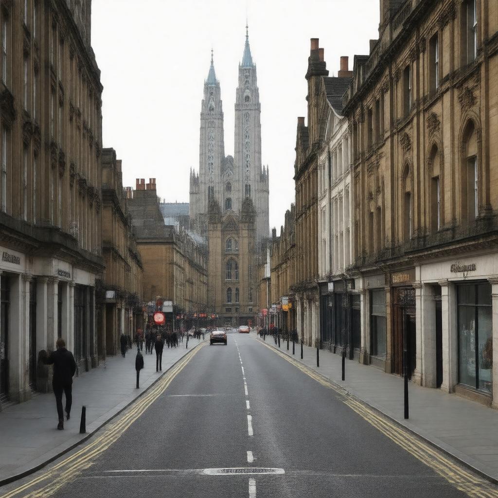 AI-created image of James Street (Liverpool)