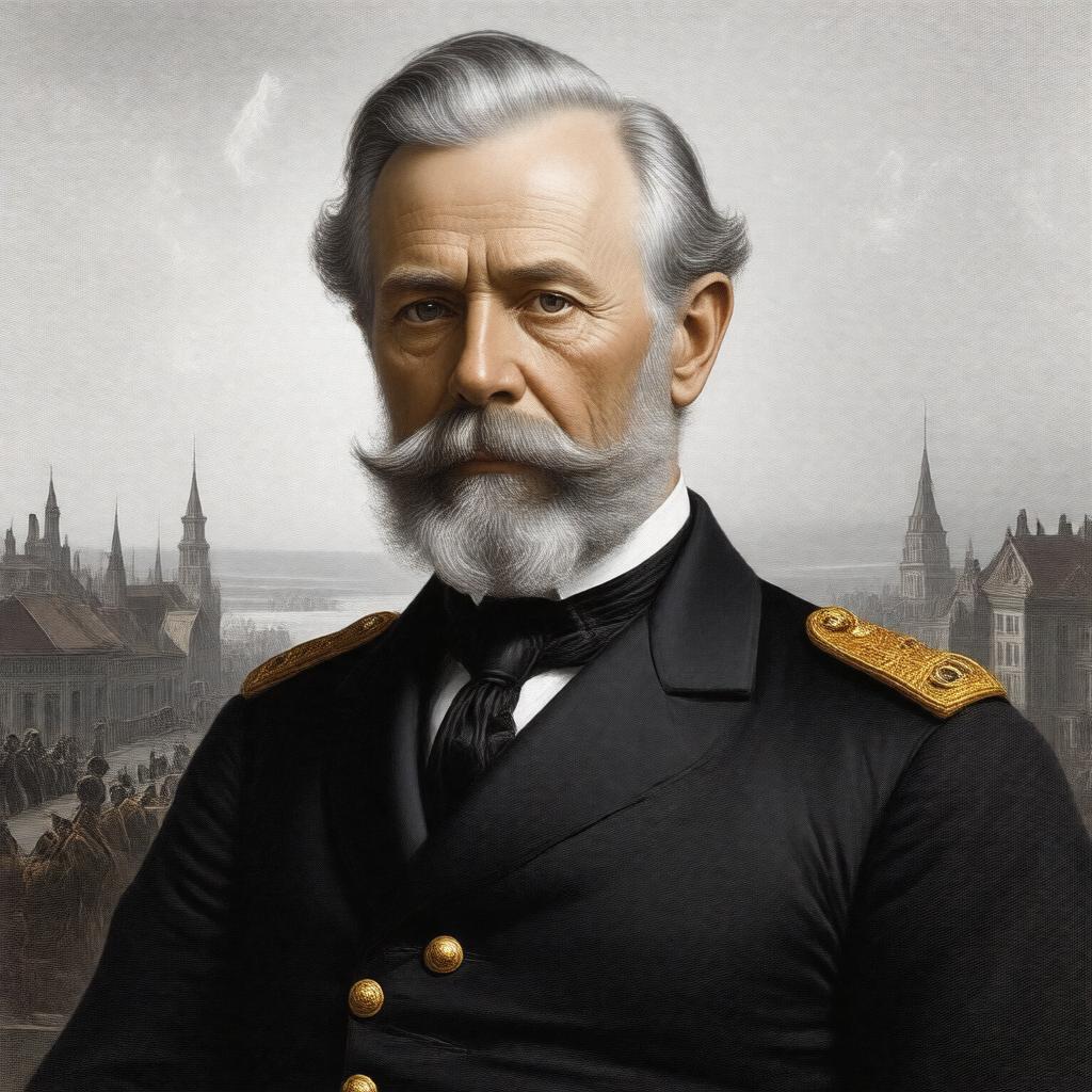Click to view larger image AI-created image of James W. Denver