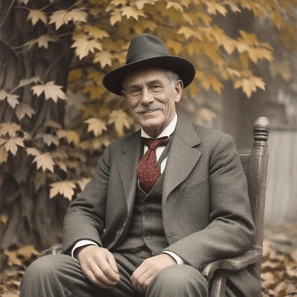 AI-created image of James Whitcomb Riley