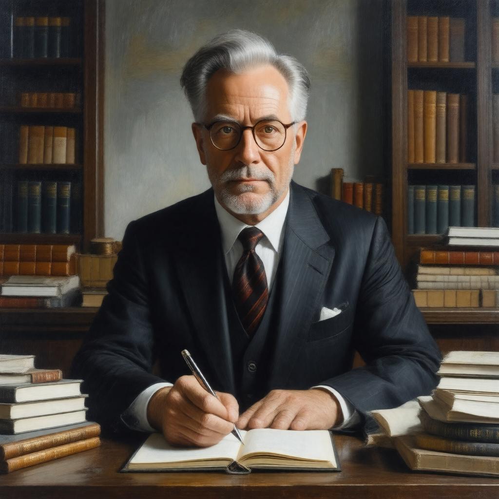 AI-created image of James Wolcott