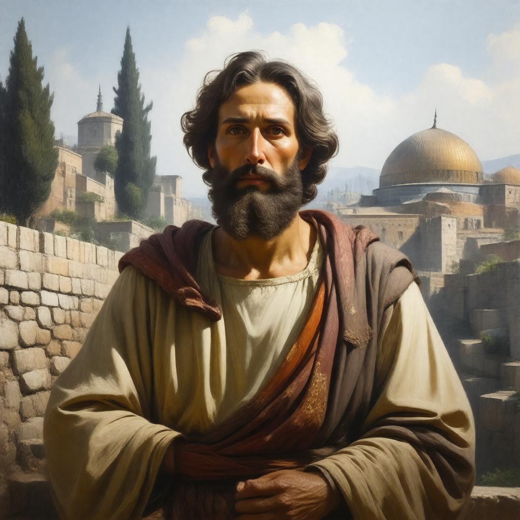 Click to view larger image AI-created image of James (according to some traditions)