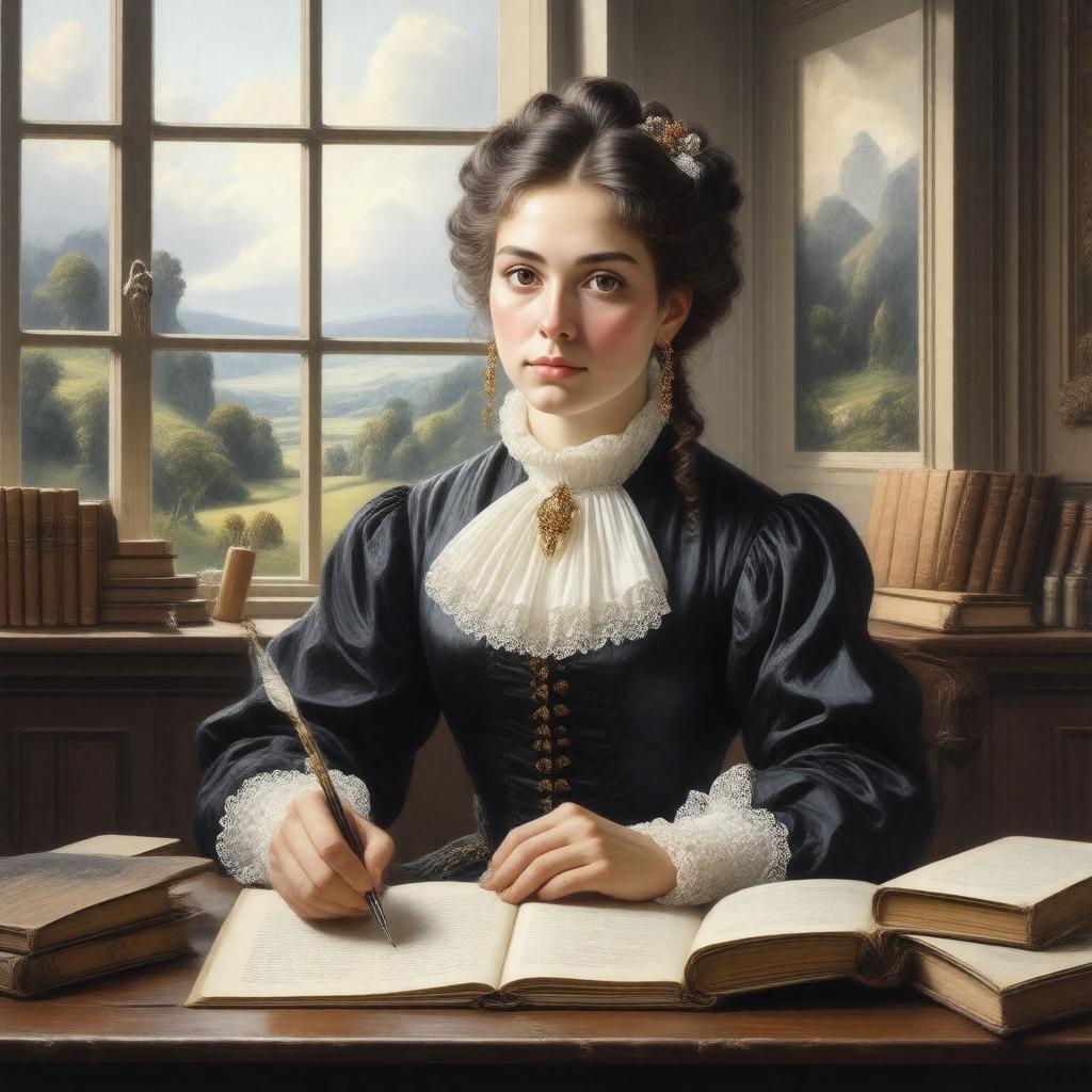 AI-created image of Jane Austen