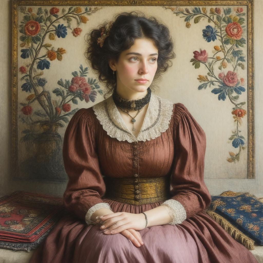 Click to view larger image AI-created image of Jane Morris