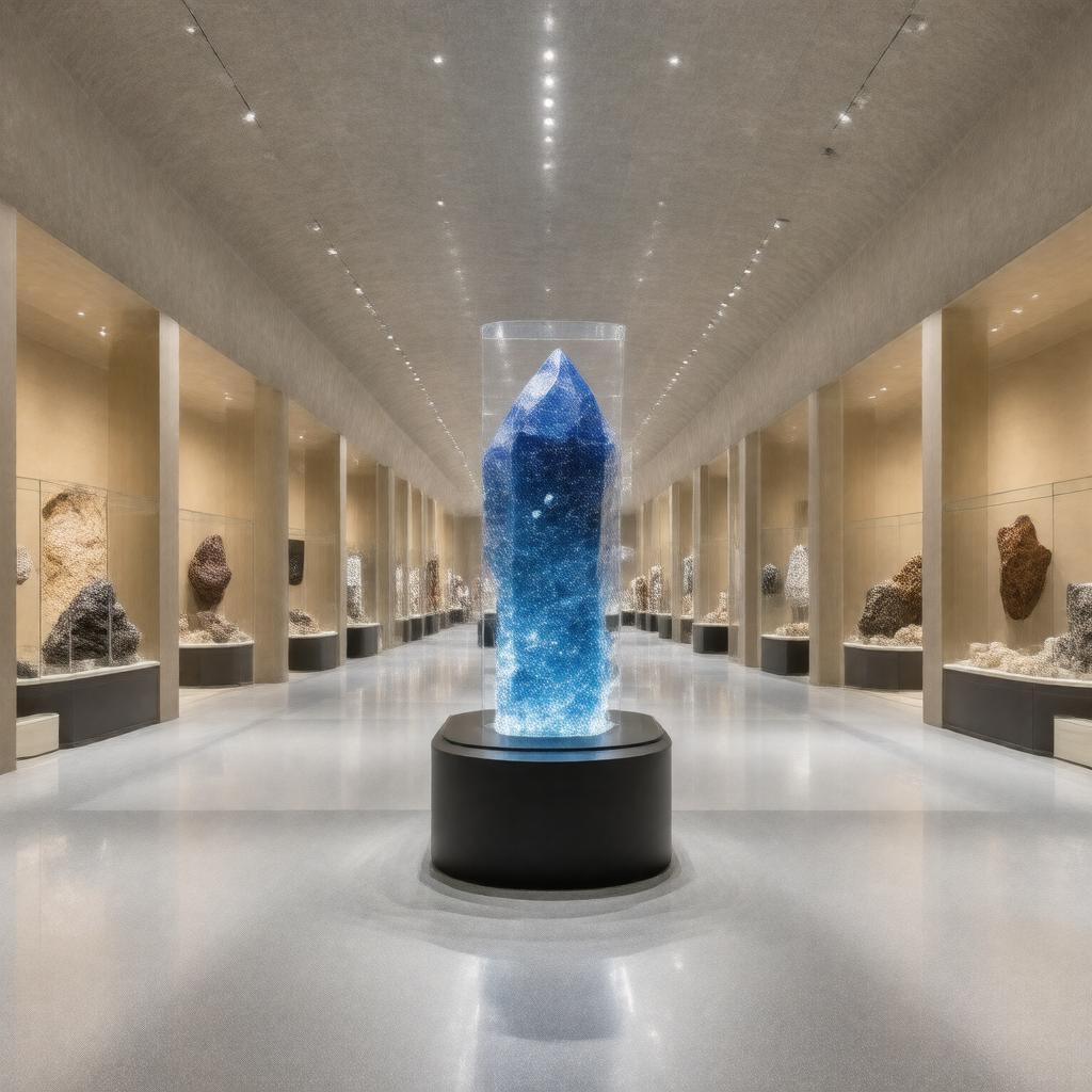 Click to view larger image AI-created image of Janet Annenberg Hooker Hall of Geology, Gems, and Minerals