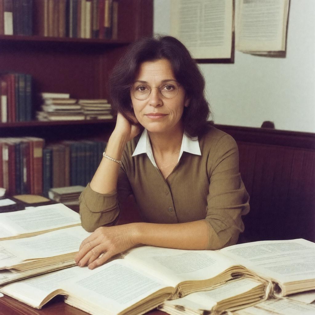 AI-created image of Janet Malcolm