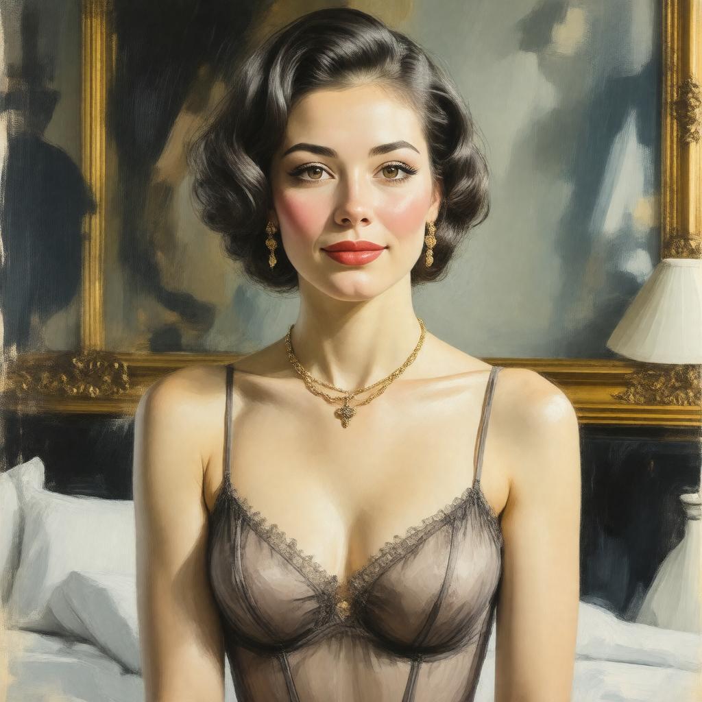 AI-created image of Janet Reger