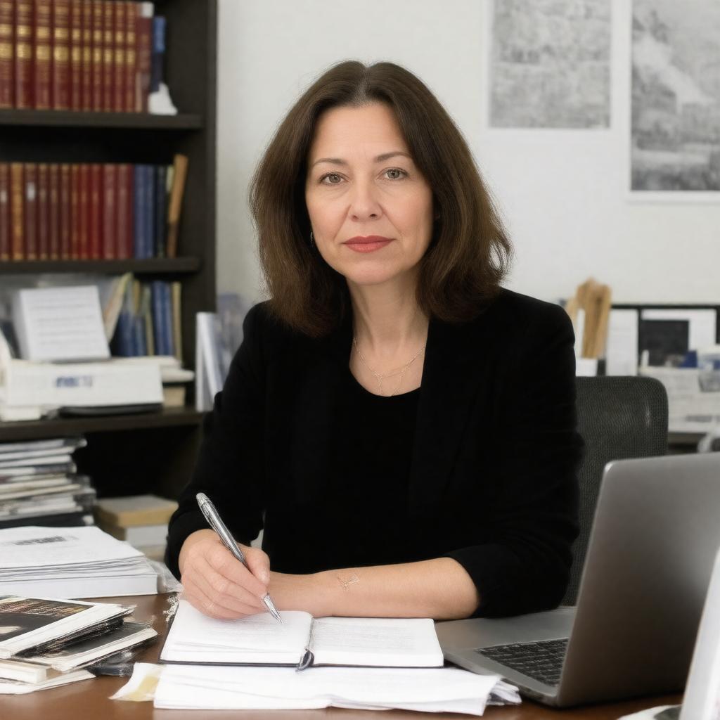 AI-created image of Janet Reitman