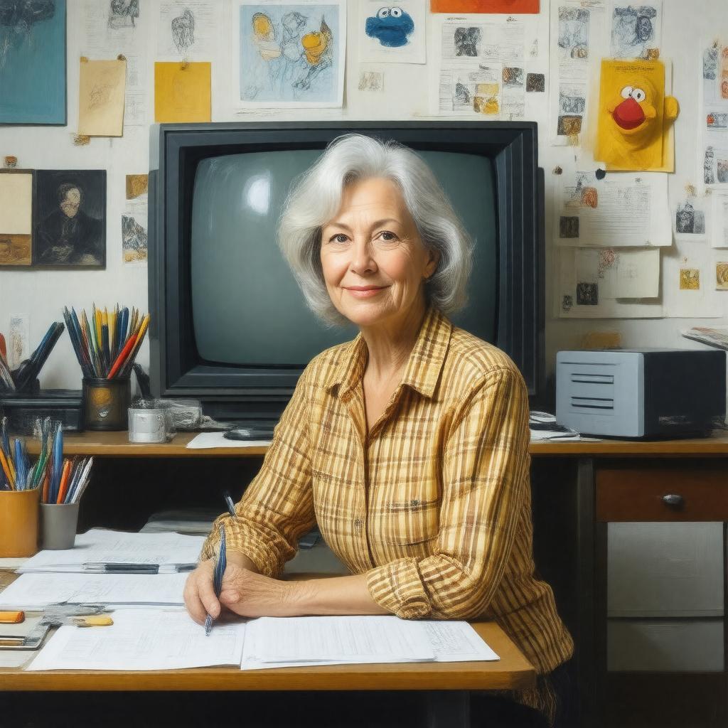 AI-created image of Janet Sandburg