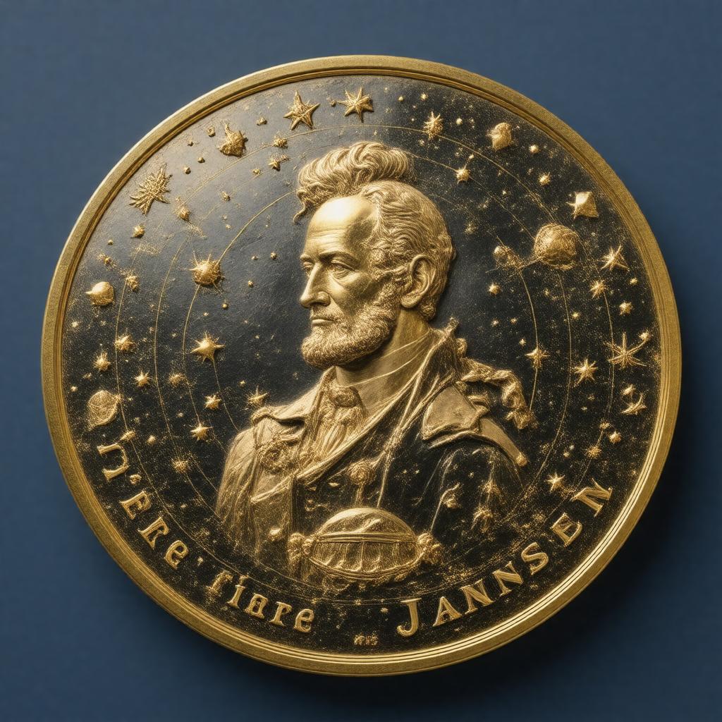 Click to view larger image AI-created image of Janssen Medal